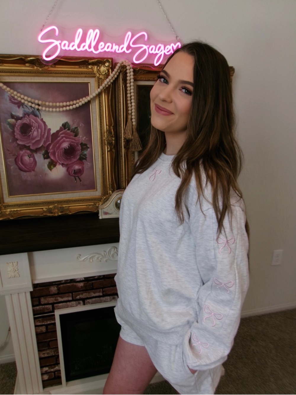 Pink Bow Lounge Set 🎀